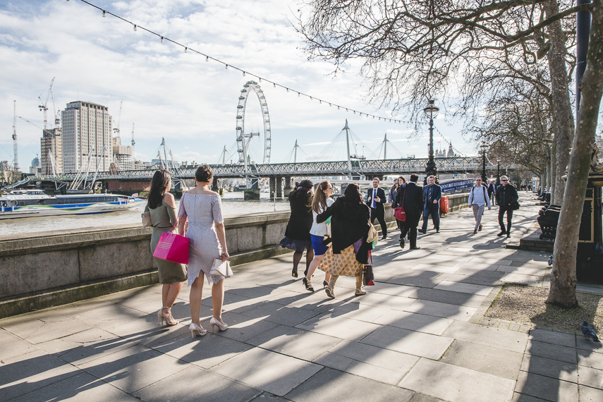 Wedding Photographer for a Thames River Cruise in London